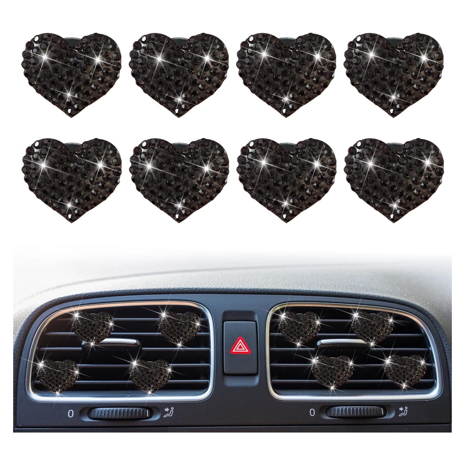 Clips de Ventilación para Auto Gowxs - 8 Pcs Ambientadores Negros