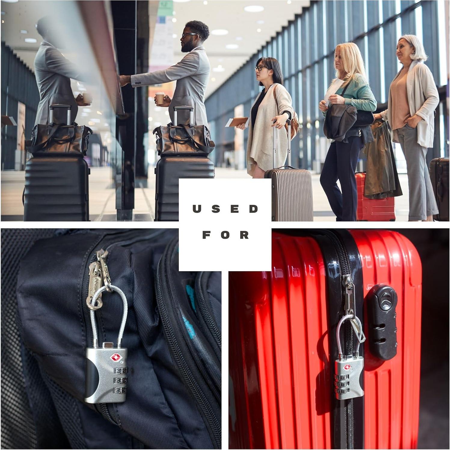 Candado TSA UP Security de Combinación para Equipaje Negro