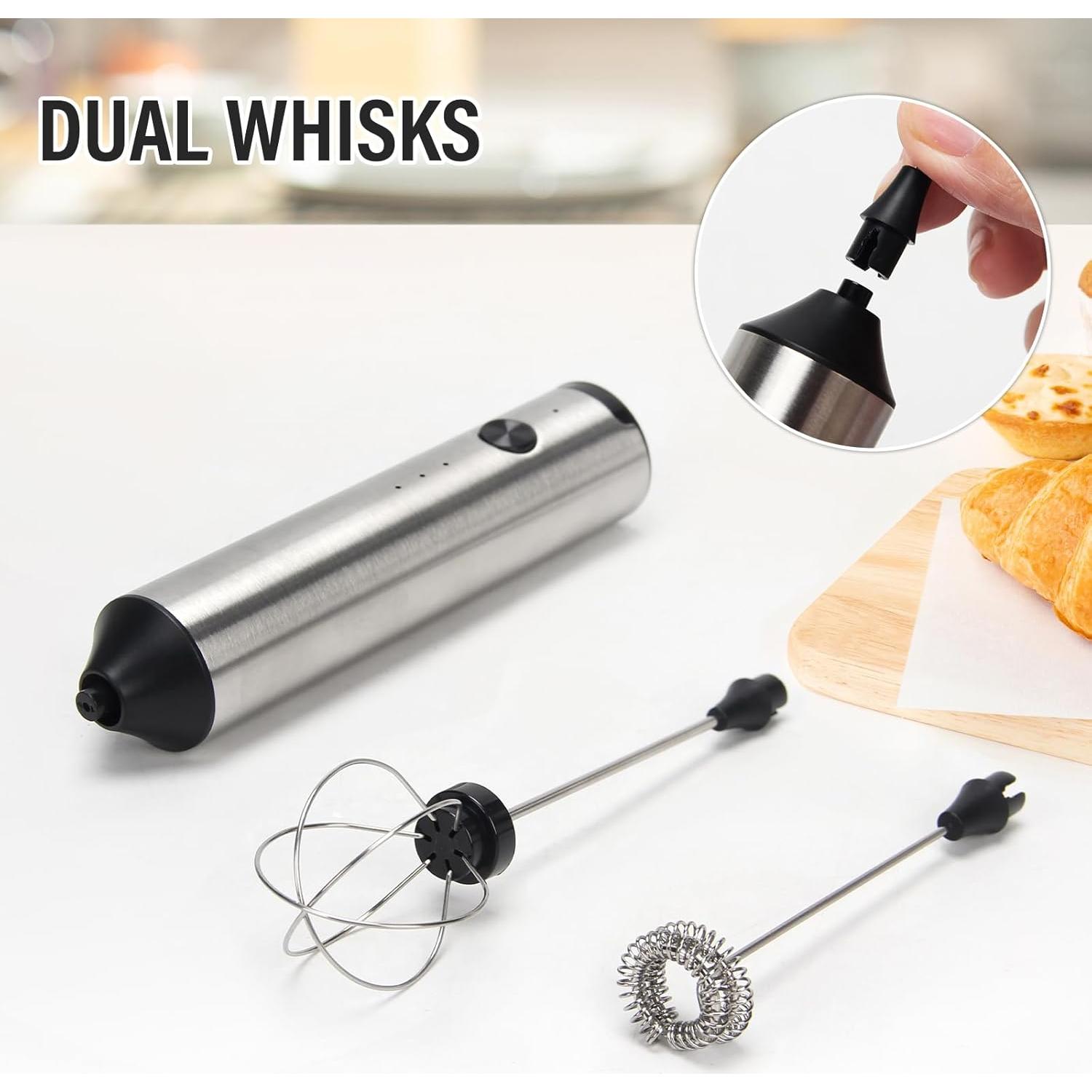 Espumador de Leche Madrigal KJBQ15BS Acero Inoxidable USB-C 3 Velocidades