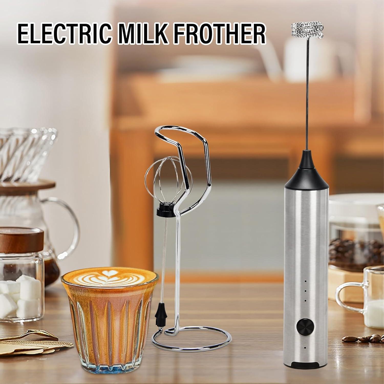 Espumador de Leche Madrigal KJBQ15BS Acero Inoxidable USB-C 3 Velocidades