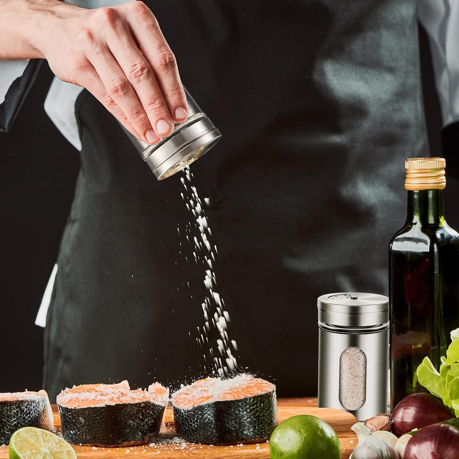 Set 12 Saleros y Pimenteros Dandat Acero Inoxidable 100 ml