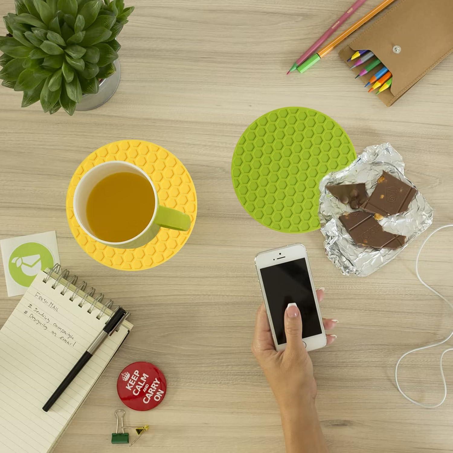 Paquete de 4 Abridores de Tarros de Goma Antideslizante