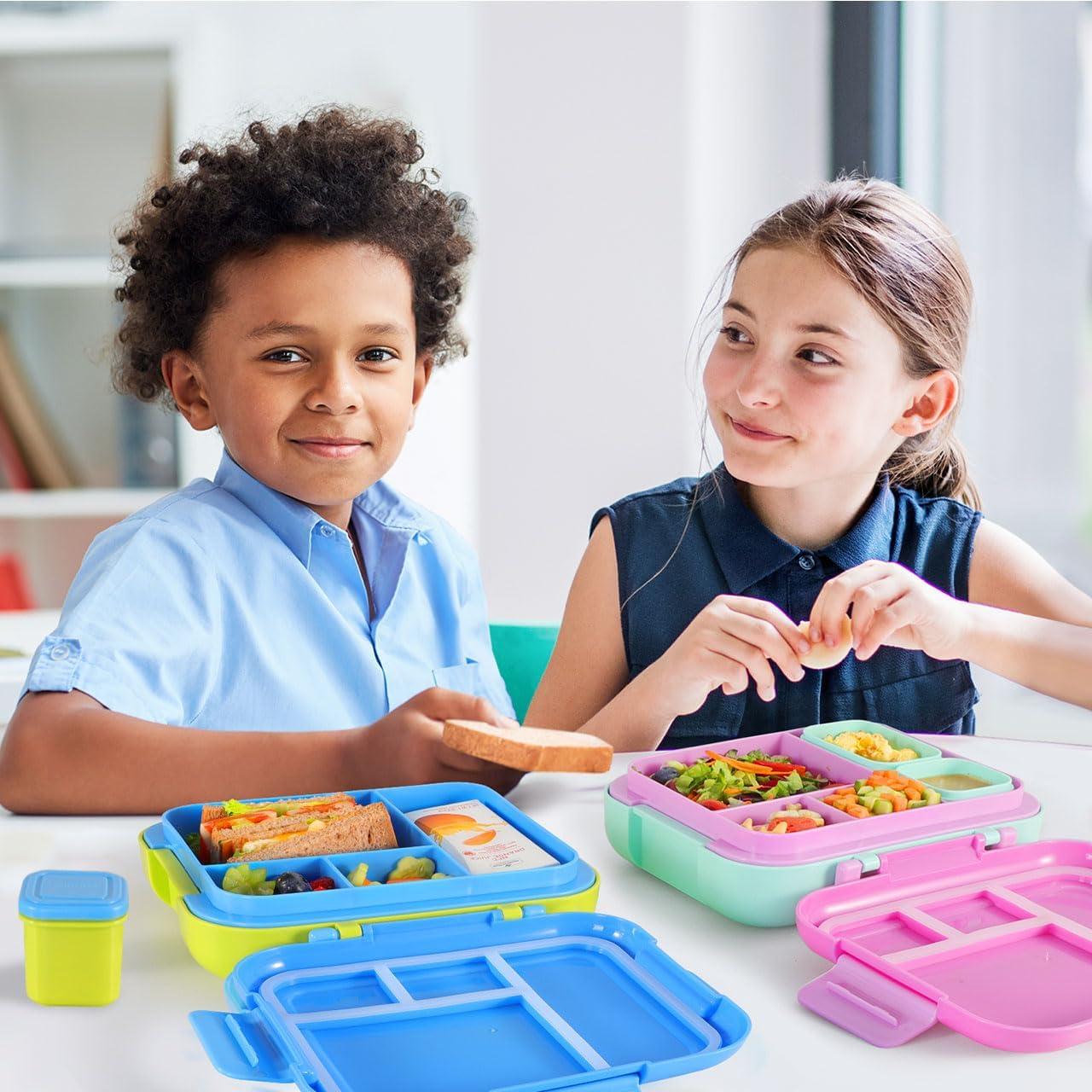Caja Bento Caperci para Niños 4.8 Tazas Azul con Contenedores
