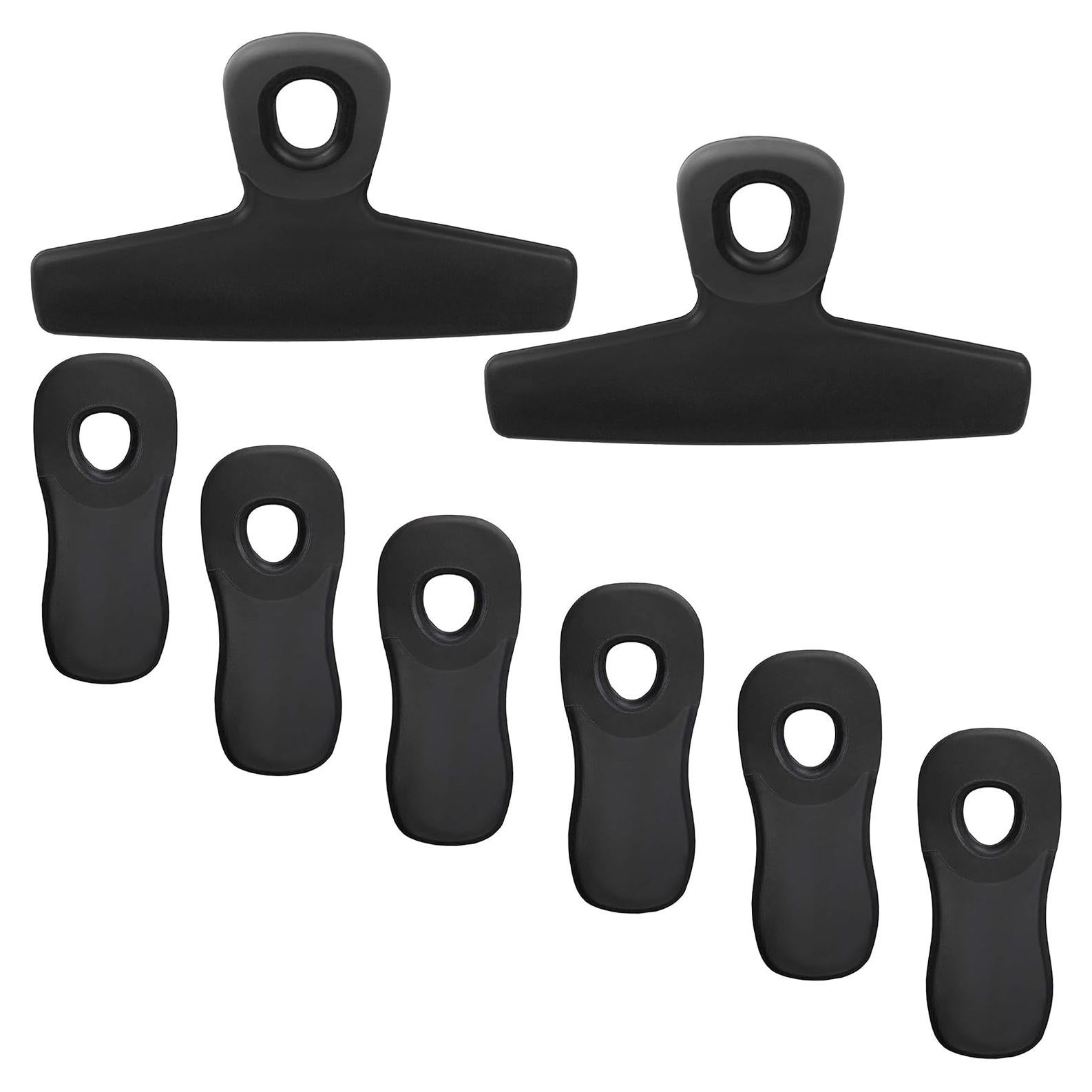 Clips para Bolsas COOK WITH COLOR - Paquete de 8, Negro