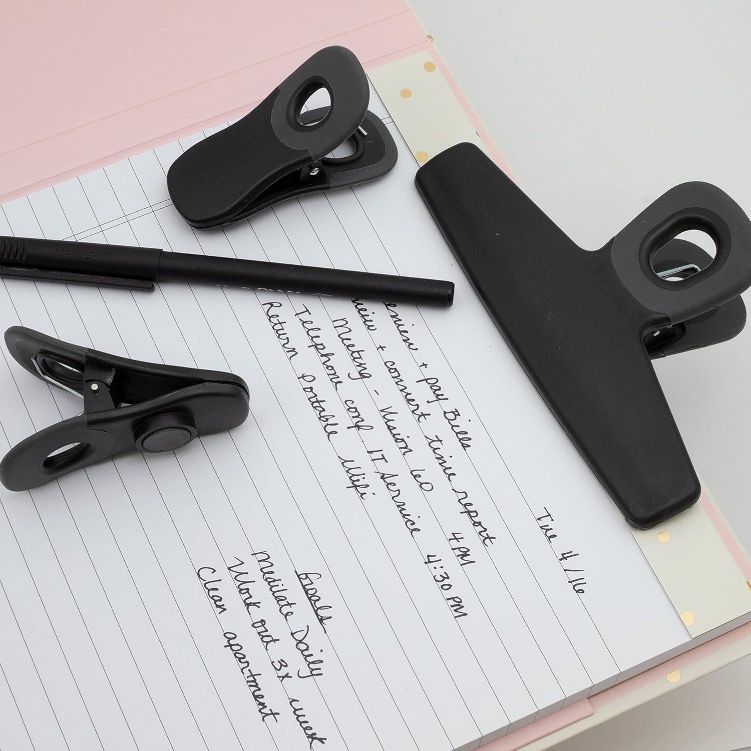 Clips para Bolsas COOK WITH COLOR - Paquete de 8, Negro