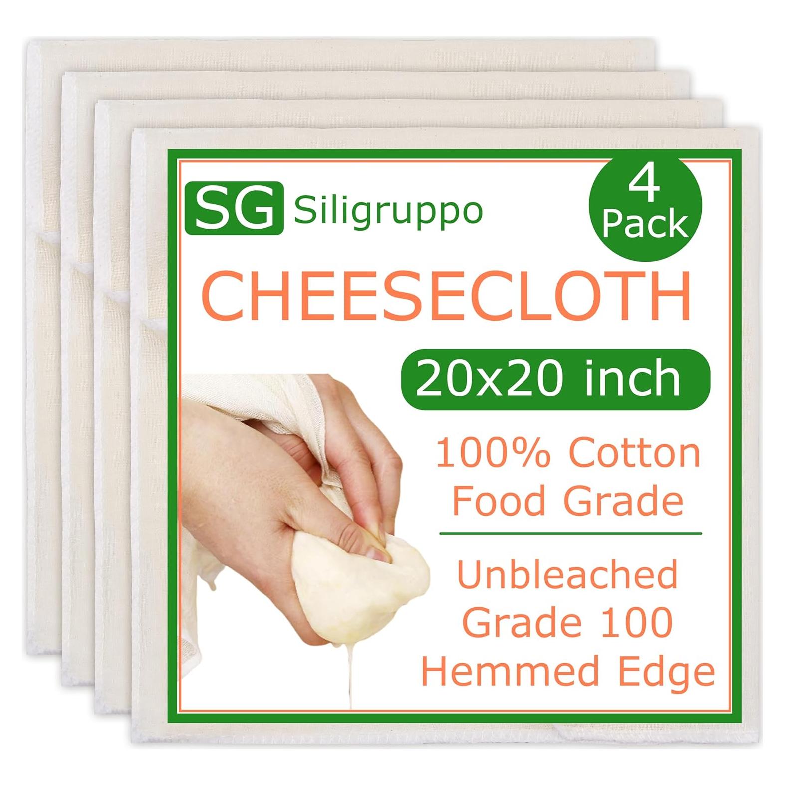 Paquete de 4 Paños de Queso Siligruppo 20x20 cm Reutilizables