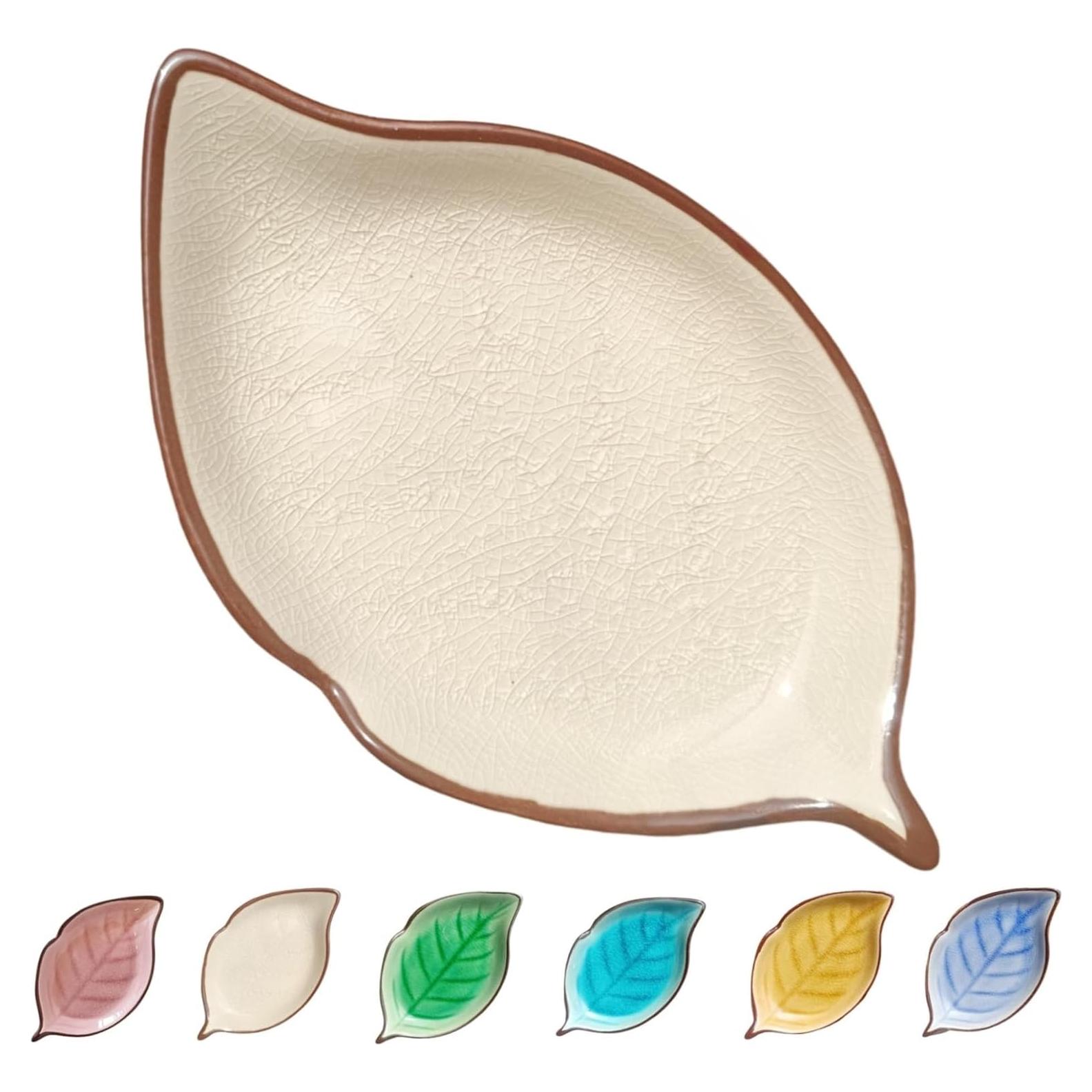 Reposap cucharas de cerámica TOPYOKK hoja agrietada 17x10cm