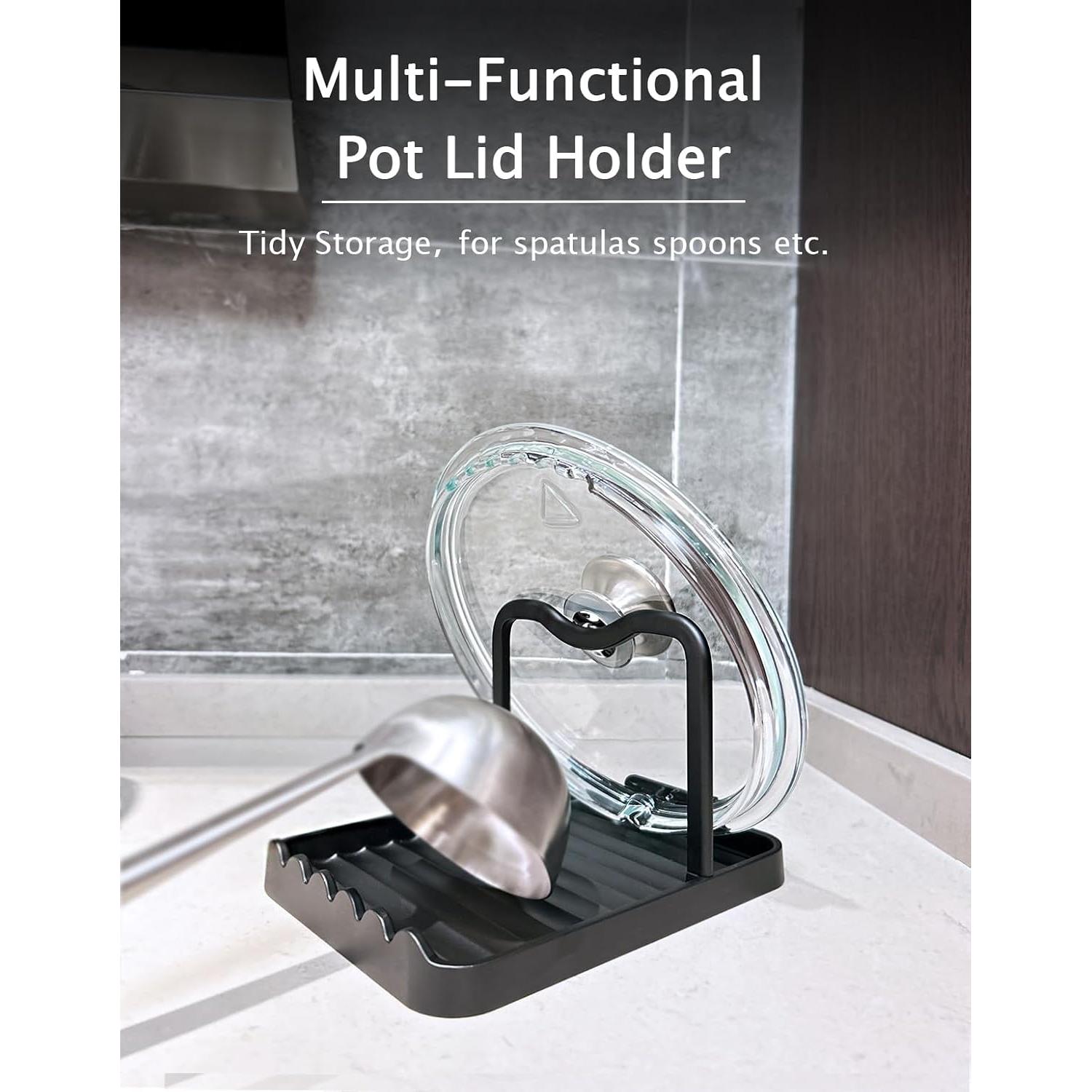 Reposapantallas de Metal Antioxidante CHANNICORNER Negro 18.5x14cm