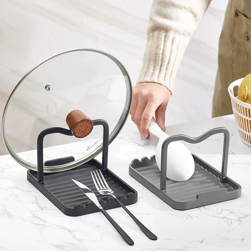 Reposapantallas de Metal Antioxidante CHANNICORNER Negro 18.5x14cm