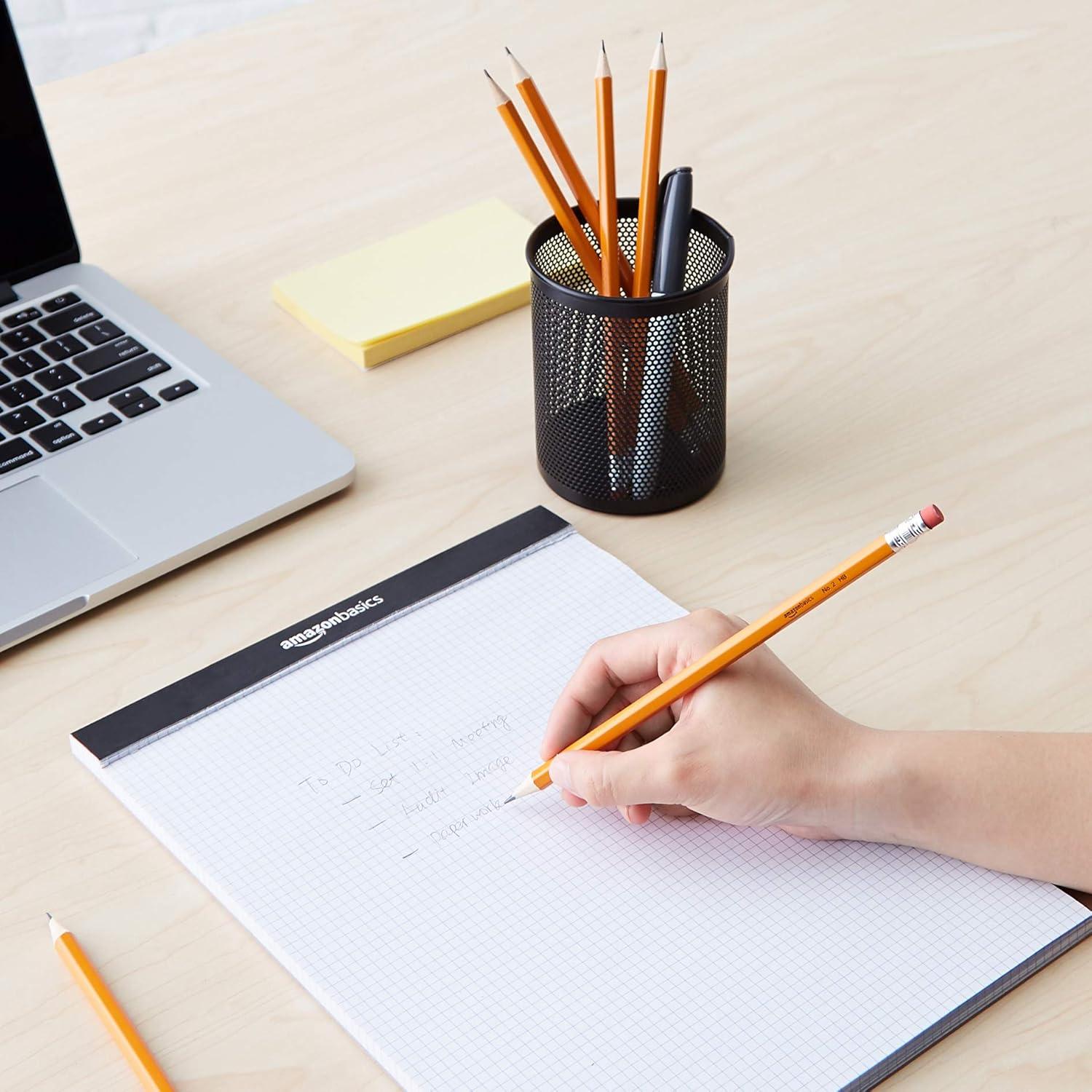 Lápices de Madera Amazon Basics 30 unidades HB con Borrador