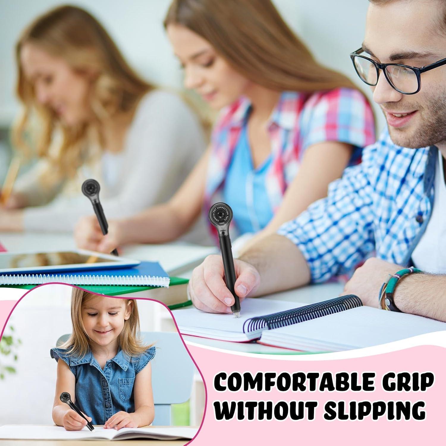 Paquete de 10 Bolígrafos Correctores Gersoniel 5 mm x 6 m Negro