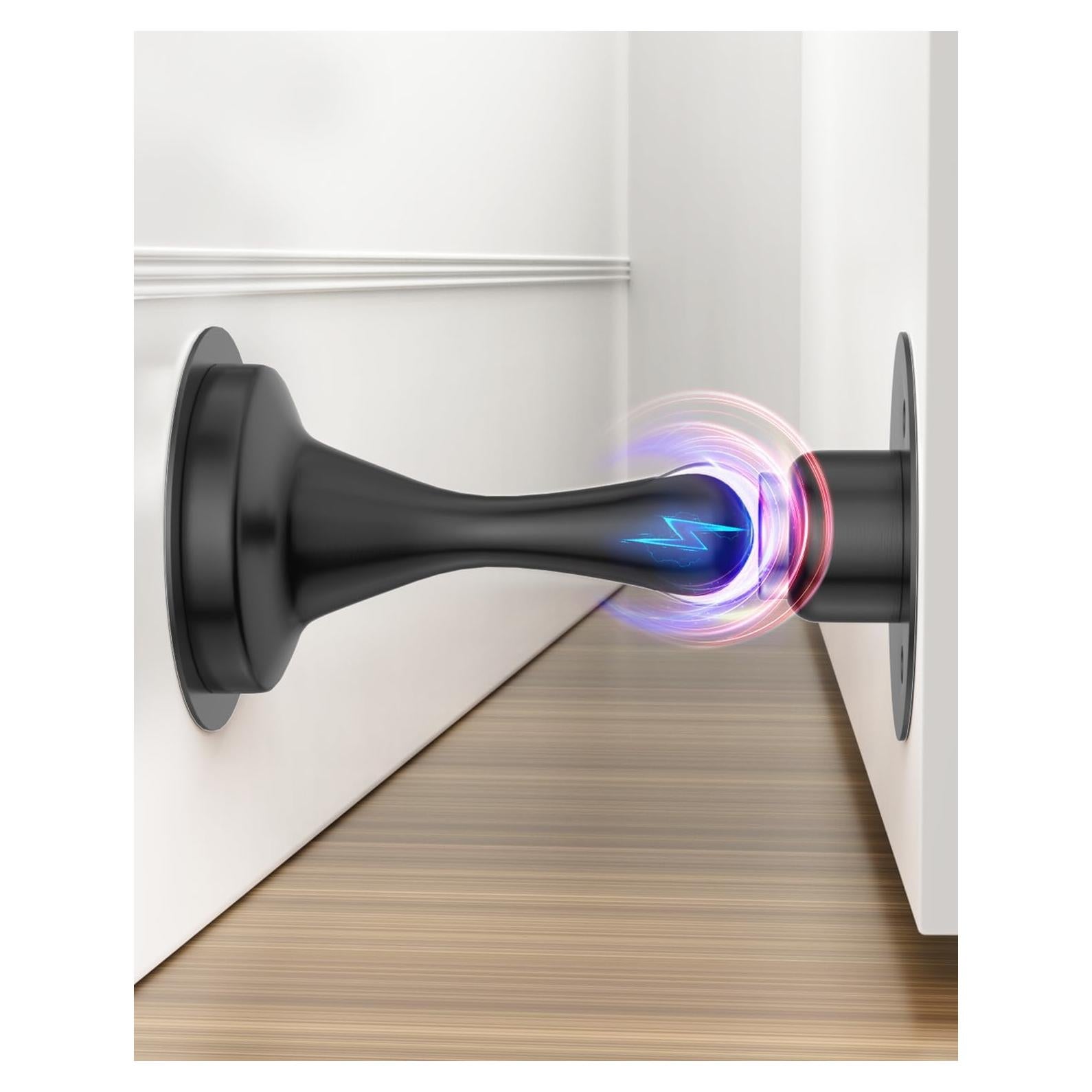 Tope de puerta magnético HELEMAN - Acero inoxidable, 1 pieza