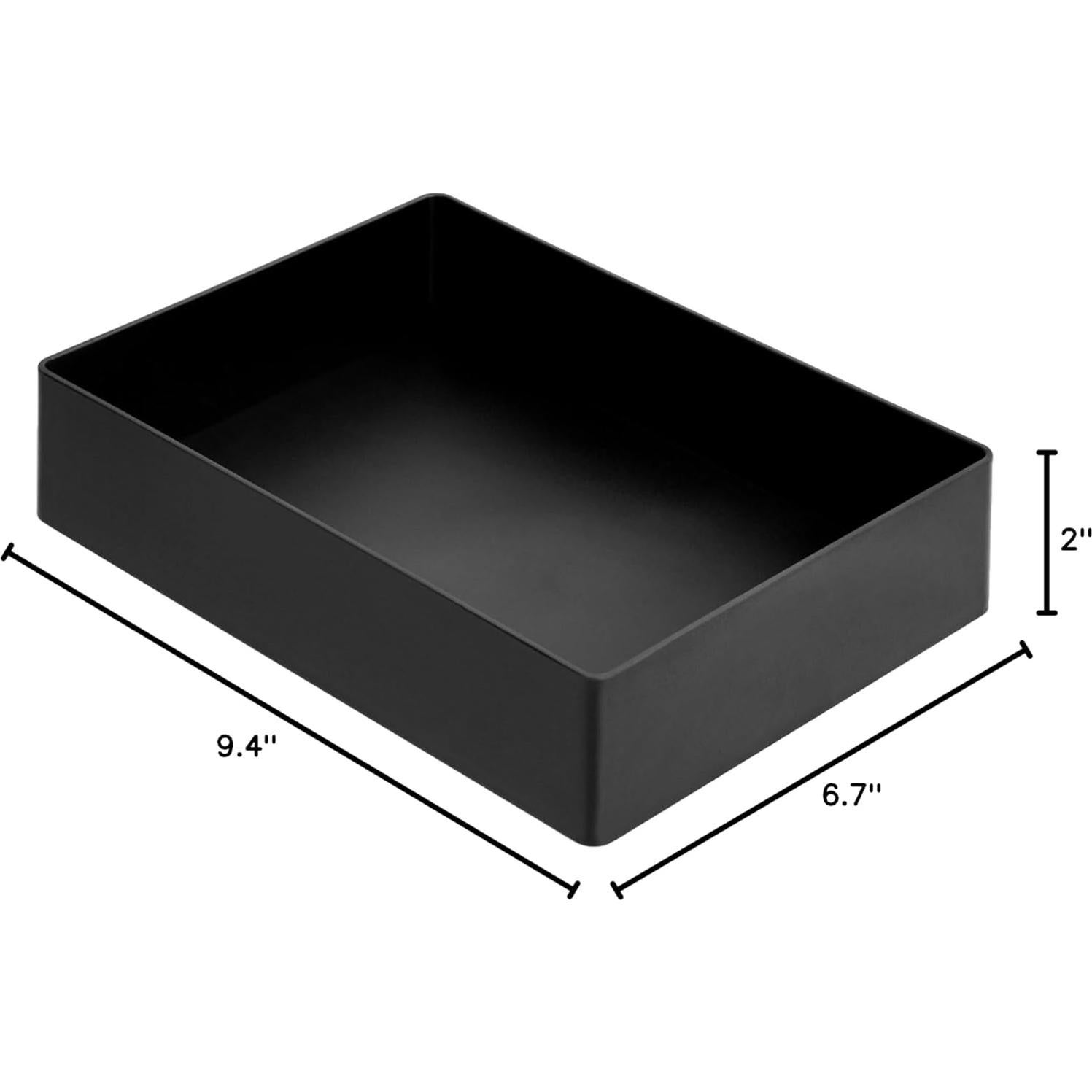 Organizador de Escritorio Rectangular Amazon Basics Negro 23.9x17cm