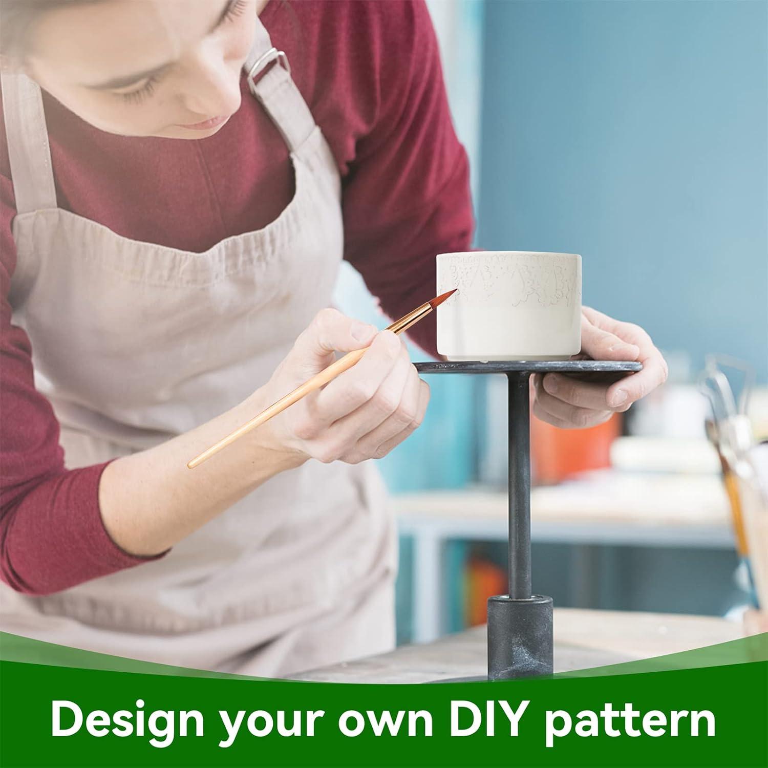 Macetas Cerámicas ZOUTOG para Suculentas 9.1 cm - Paquete de 6