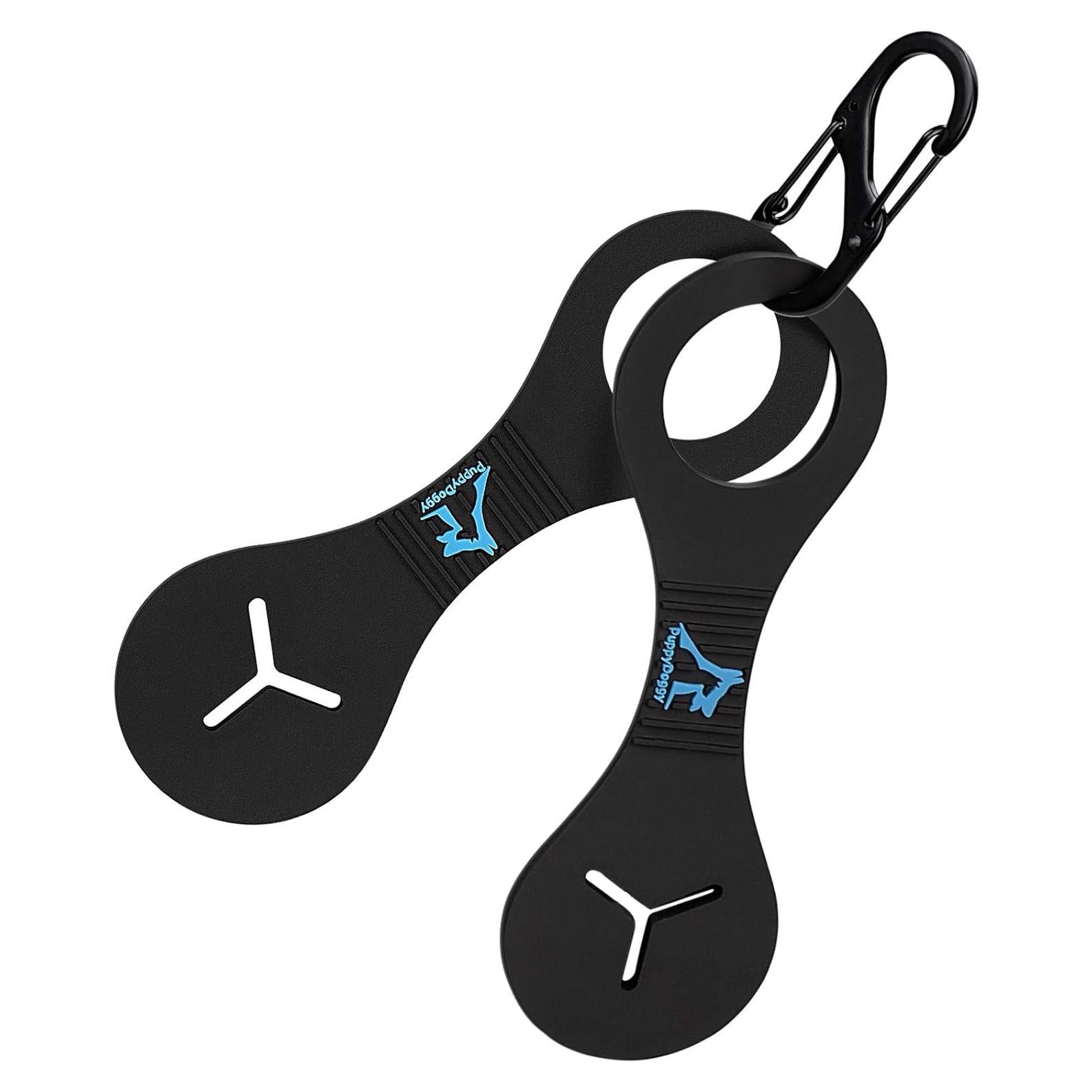 Soporte de Bolsa de Excremento PuppyDoggy - 2 Piezas Negro