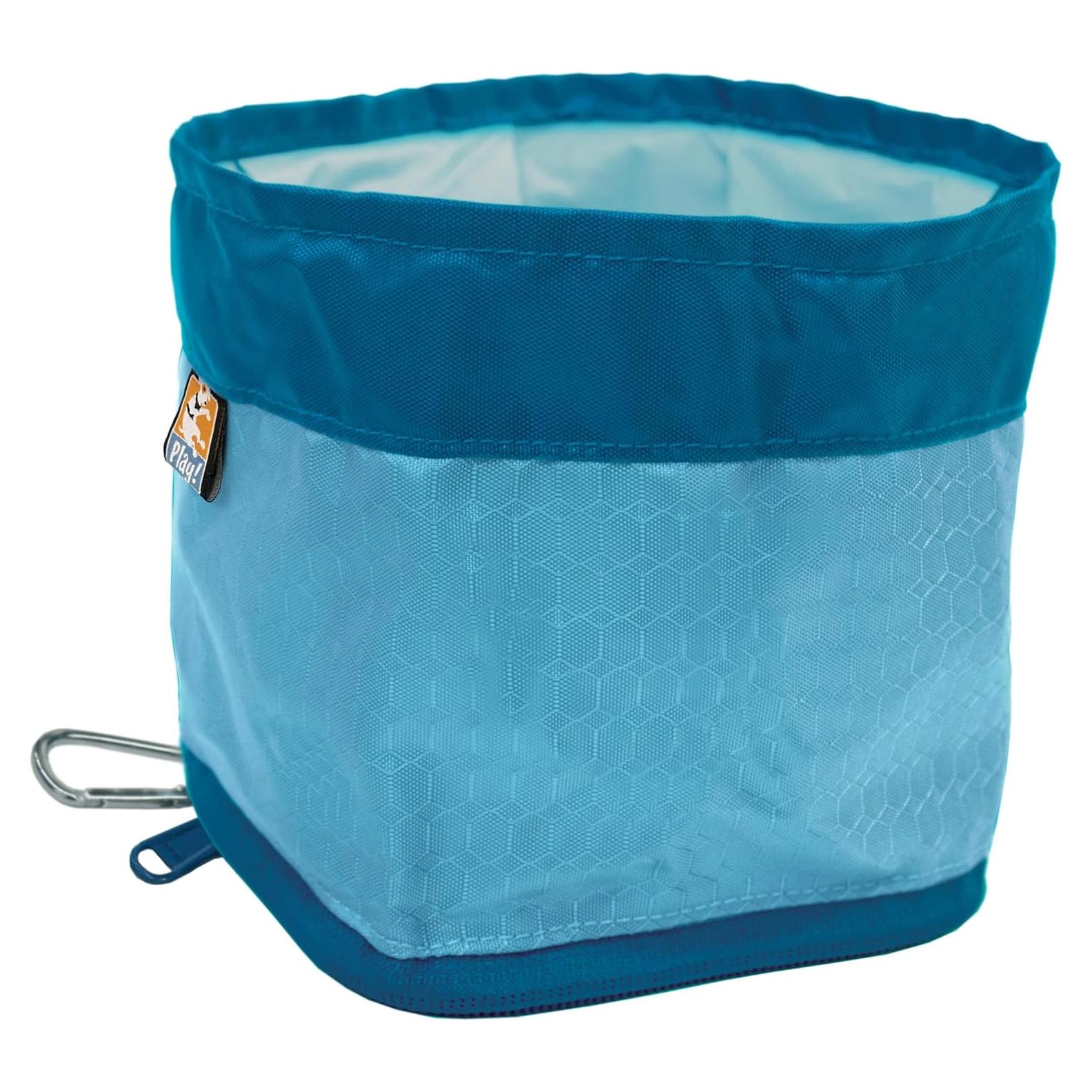 Kurgo Zippy Bowl Cuenco Plegable para Perros 1.42L Azul