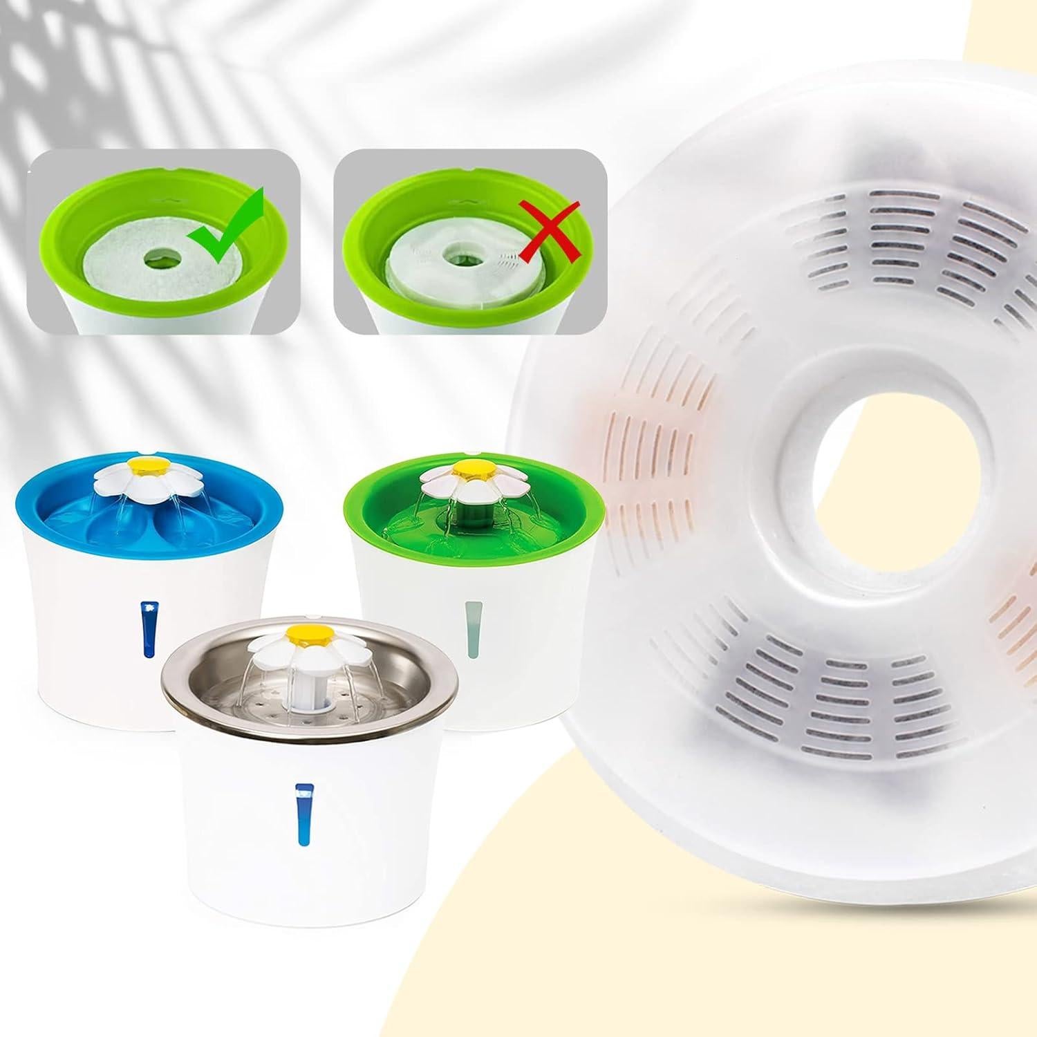 Filtros de Agua para Gatos Petilog - Paquete de 3 Unidades