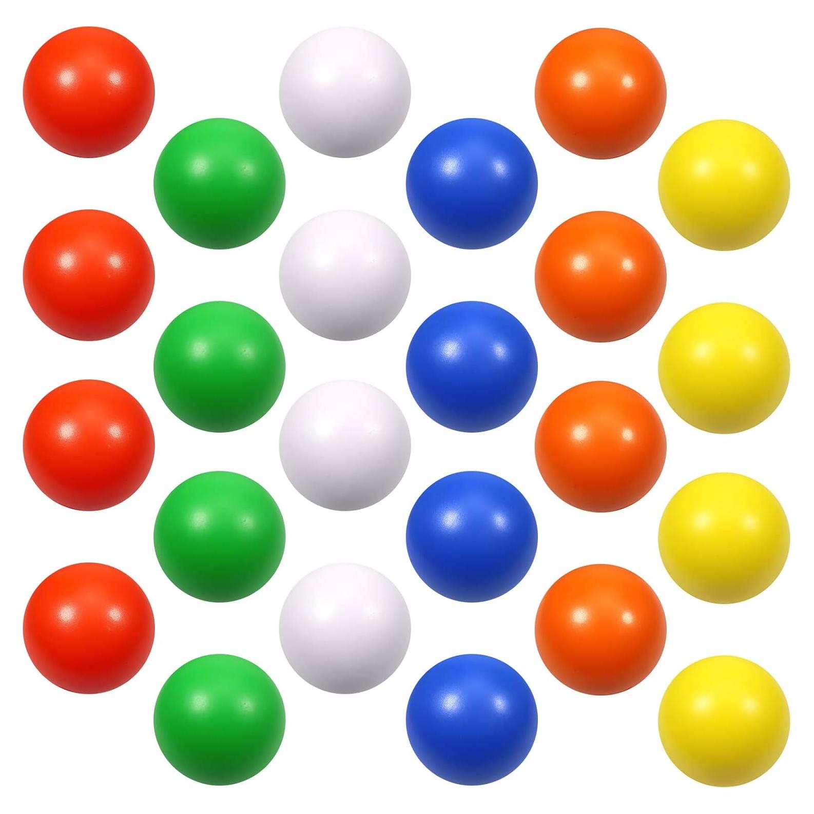 24 Pelotas de Estrés de Espuma Kymqlyw 6 Colores 6.35 cm