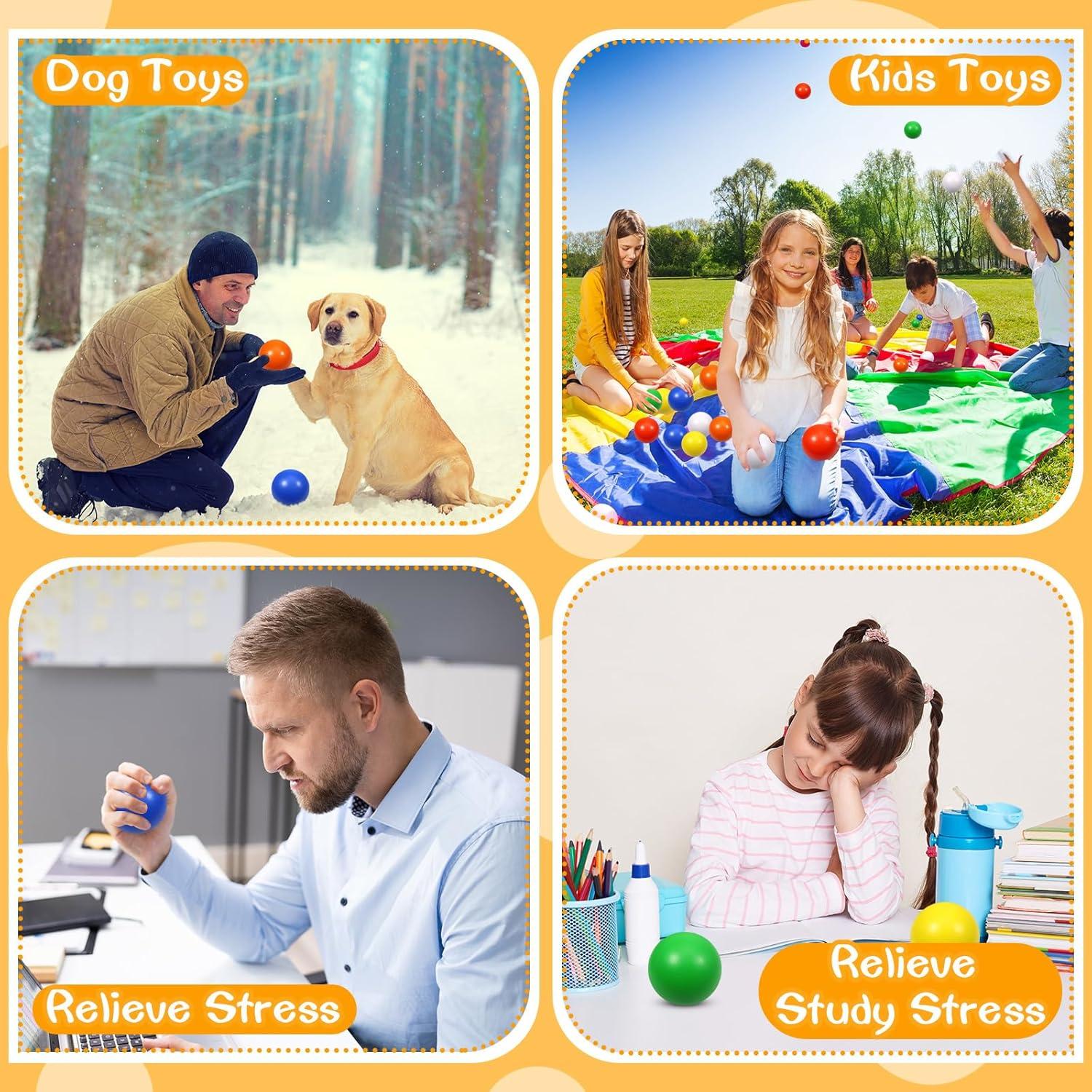 24 Pelotas de Estrés de Espuma Kymqlyw 6 Colores 6.35 cm