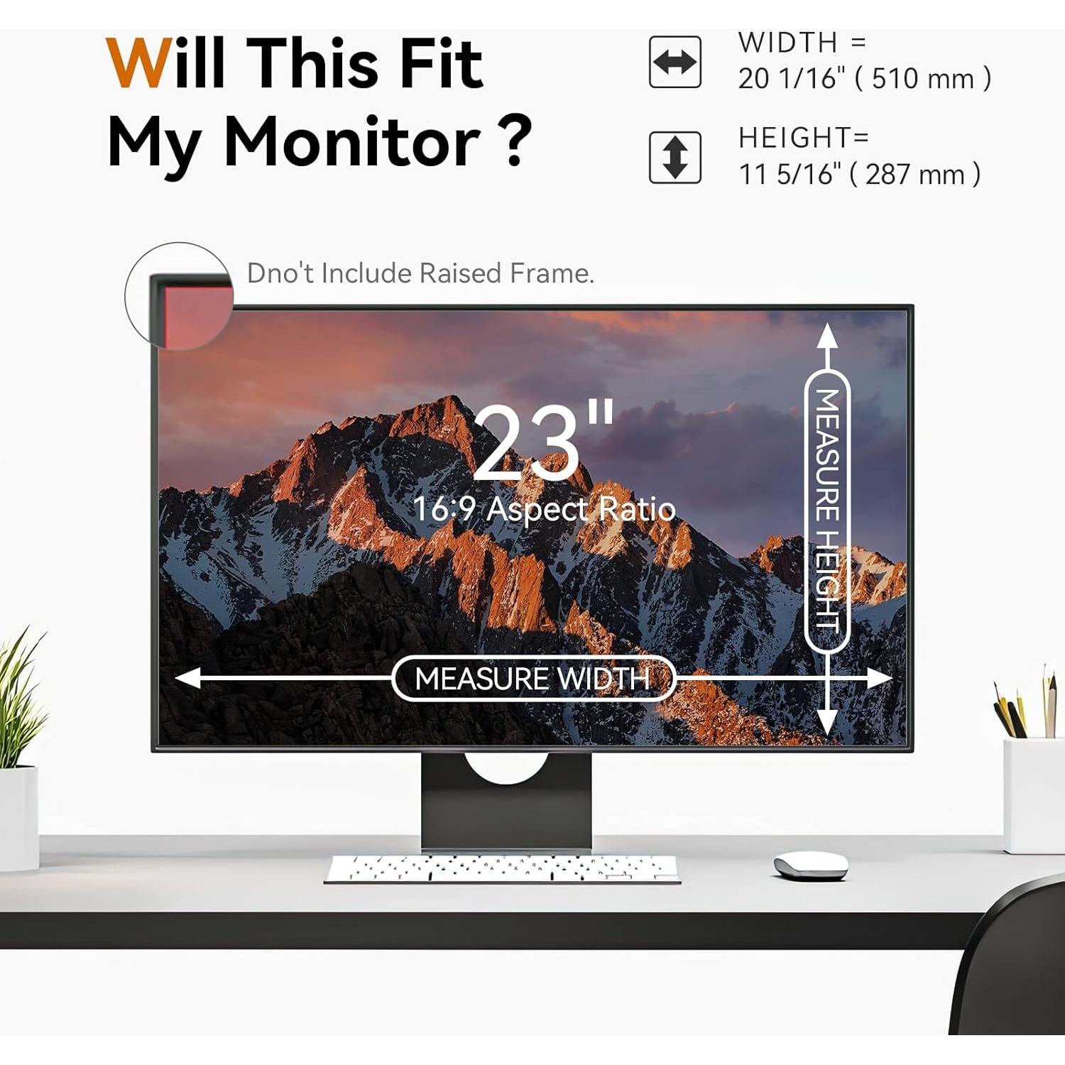 Filtro de Privacidad Mamol 23" para Monitor 16:9 - 2 Paquete