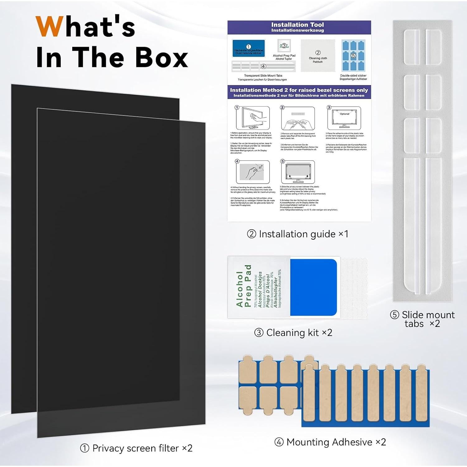 Filtro de Privacidad Mamol 23" para Monitor 16:9 - 2 Paquete