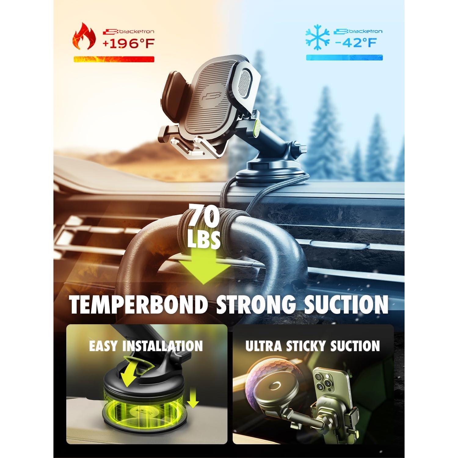 Soporte para Teléfono Móvil Bracketron Easy OneClick Negro