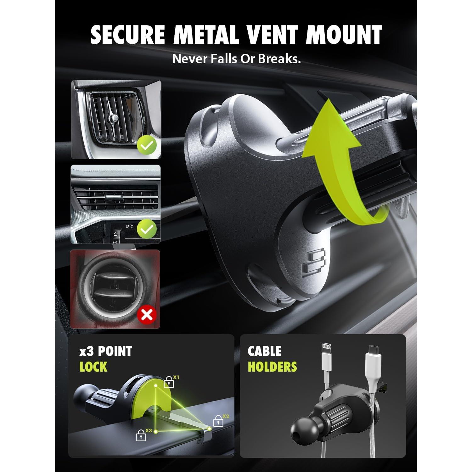 Soporte para Teléfono Móvil Bracketron Easy OneClick Negro