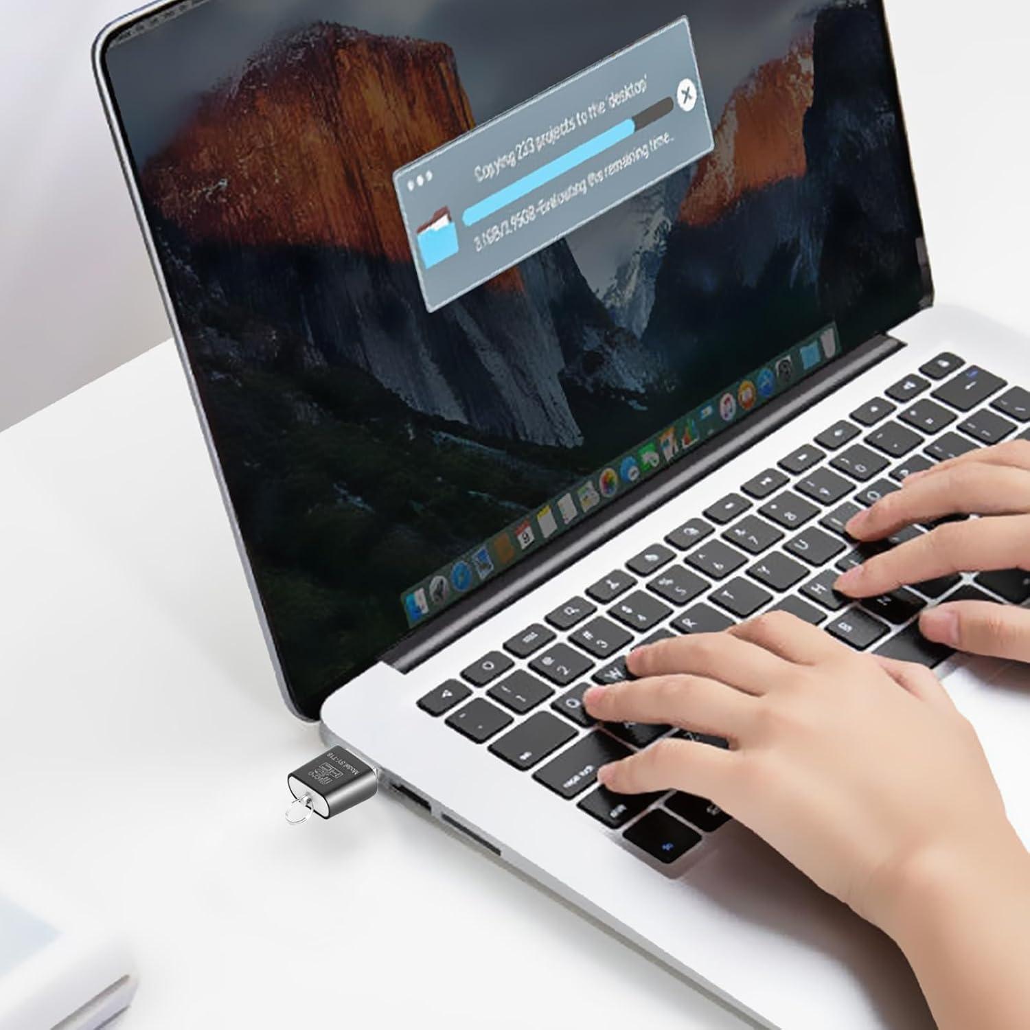 Lector de Tarjetas Micro SD USB Wansurs 3 Piezas Negro