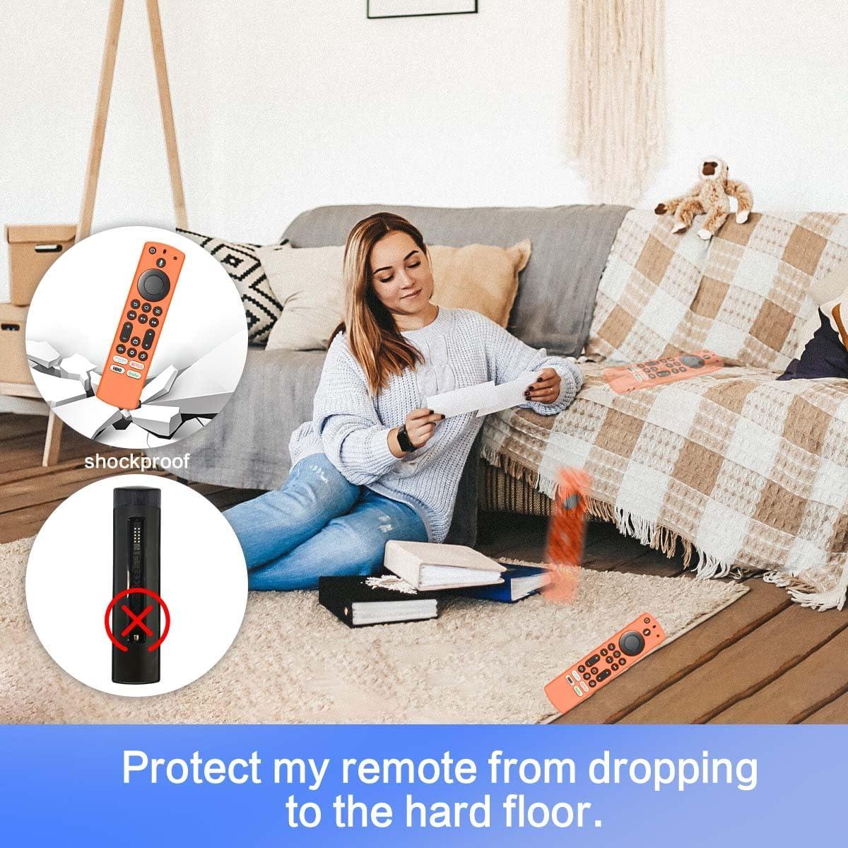 Funda de Silicona QINZAC 4Pack para Control Remoto Fire TV 6.2"