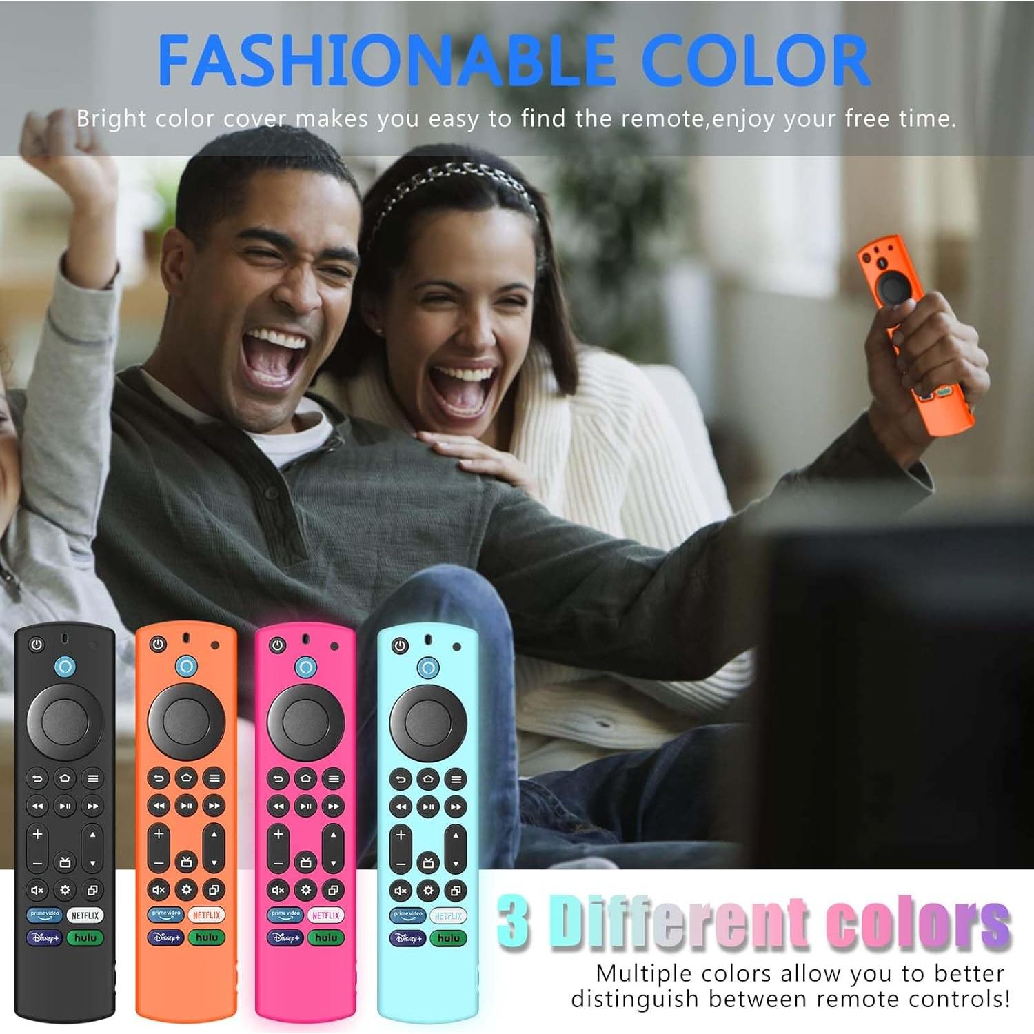 Funda de Silicona QINZAC 4Pack para Control Remoto Fire TV 6.2"