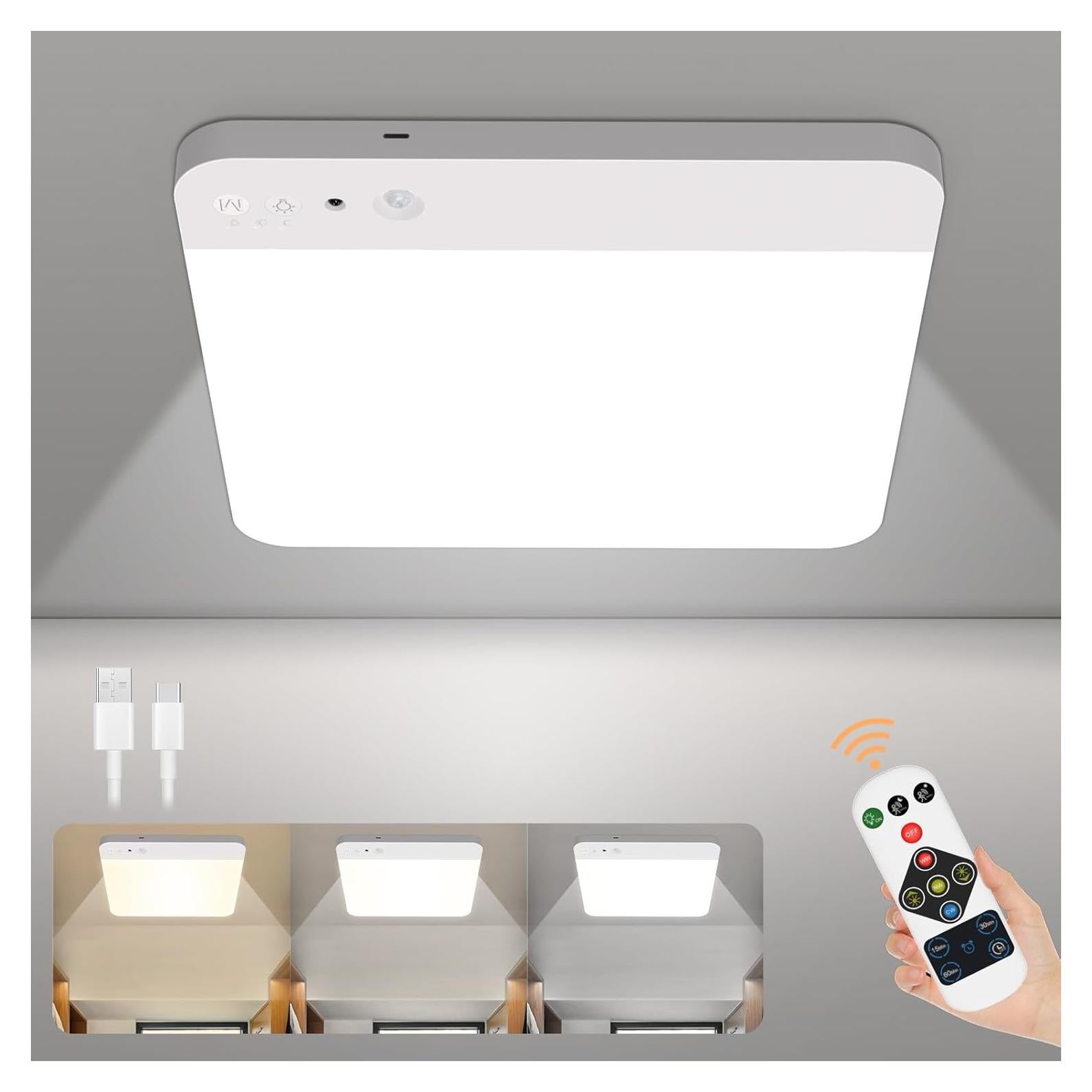 Luz de Armario Recargable con Sensor de Movimiento Whitepoplar 400LM