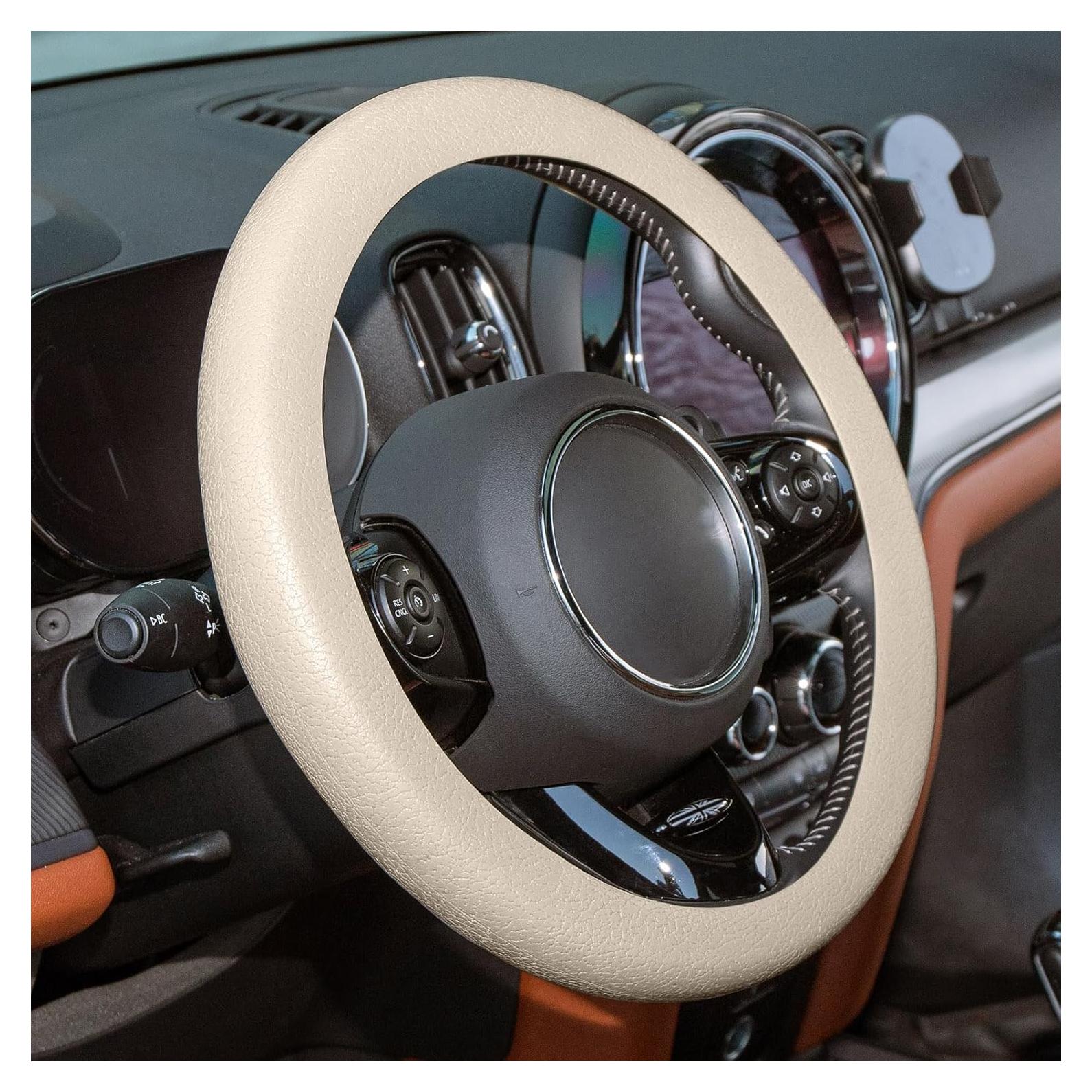 Cubierta de Volante Beige Spurtar de Silicona Antideslizante