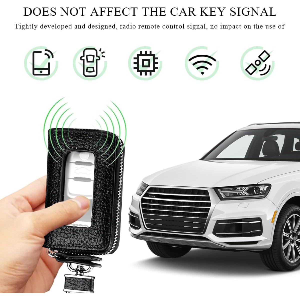 Funda de Llave de Coche Gasedin con Gancho y Ventana Transparente