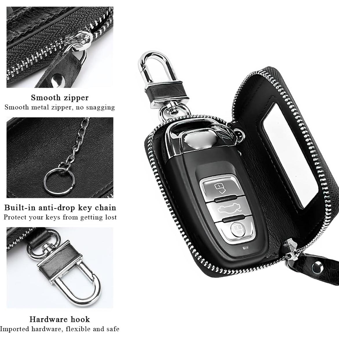 Funda de Llave de Coche Gasedin con Gancho y Ventana Transparente