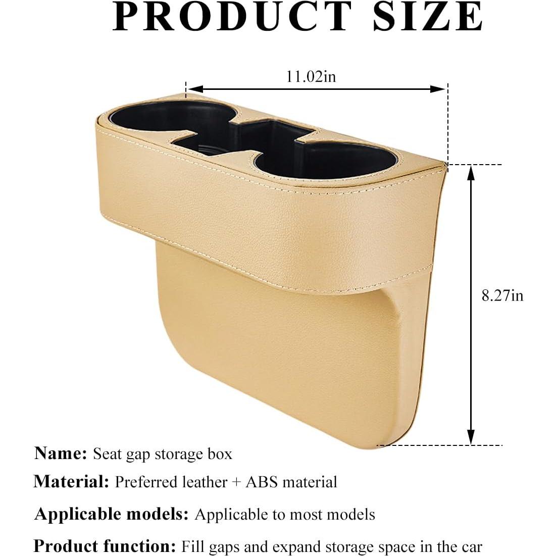 Organizador de Relleno para Portavasos de Coche DXNQ Beige