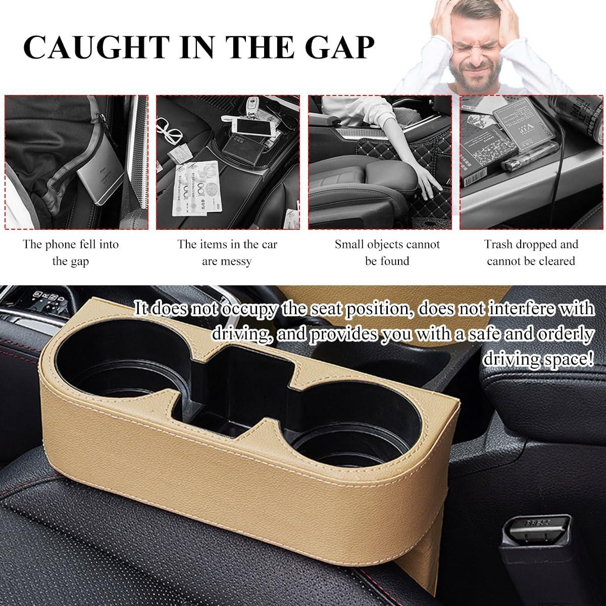 Organizador de Relleno para Portavasos de Coche DXNQ Beige