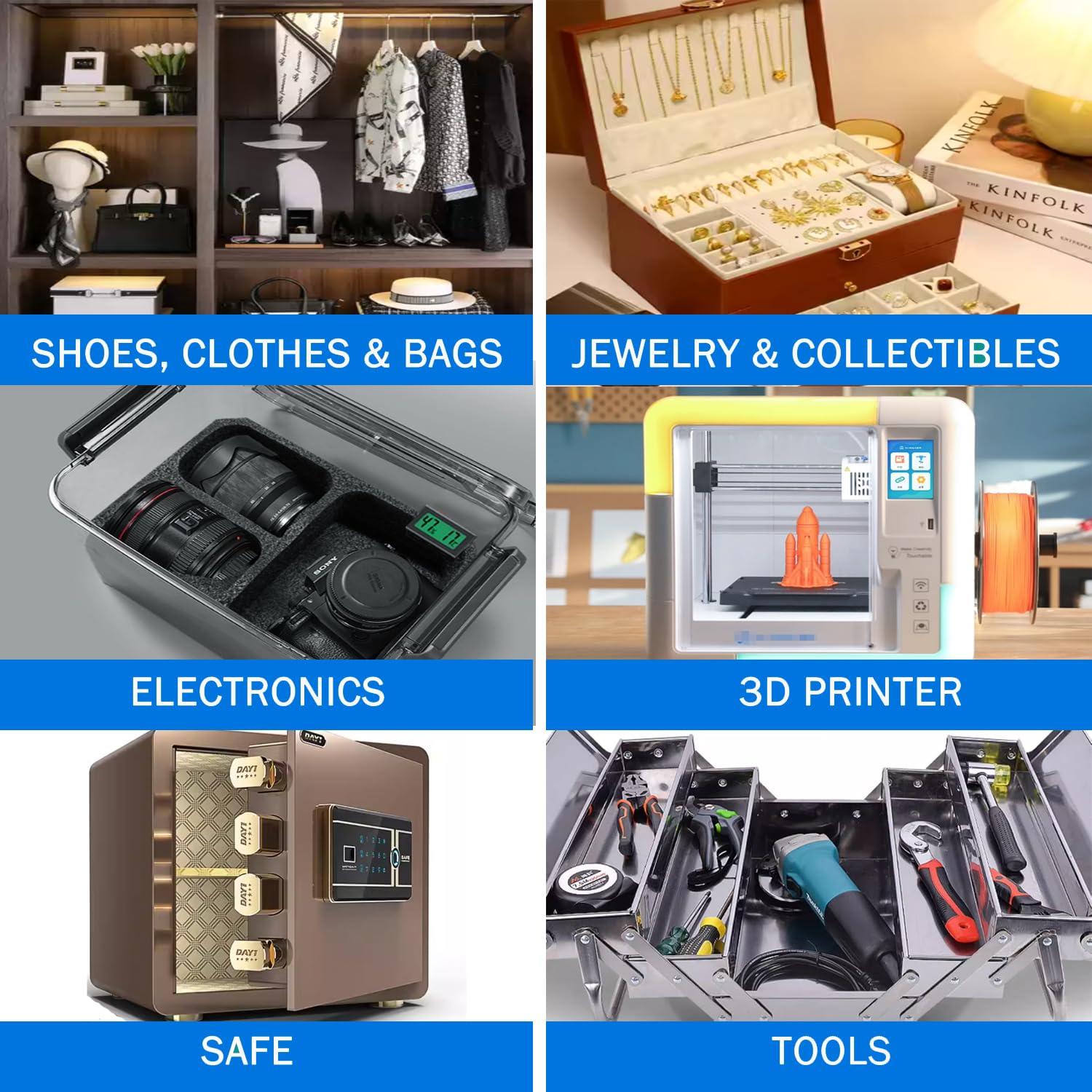 Paquete de 3 Perlas de Gel de Sílice Deshidratante 100g Gimehome