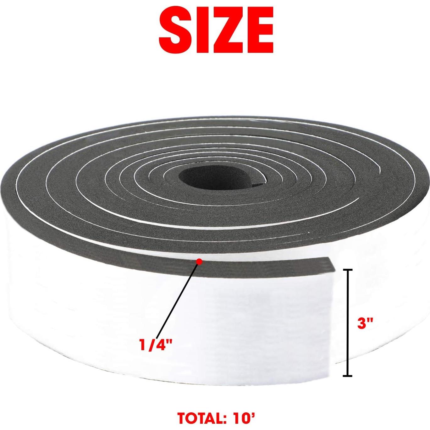 Rollo de Tira de Espuma Neopreno Dualplex 7.62cm x 3.05m