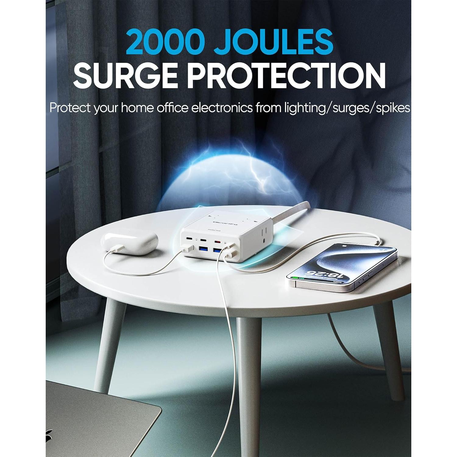 Regleta de Alimentación USB Olcorife 230W 5FT 12 en 1