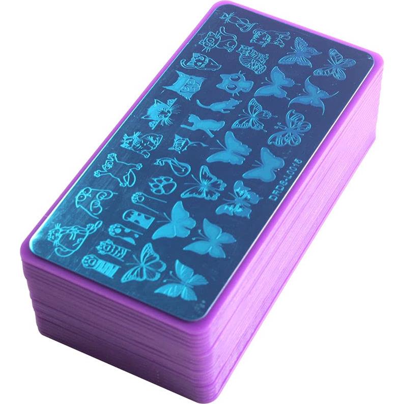 Soporte Protector de Plástico DOURAN 20Pcs 12x6cm para Uñas