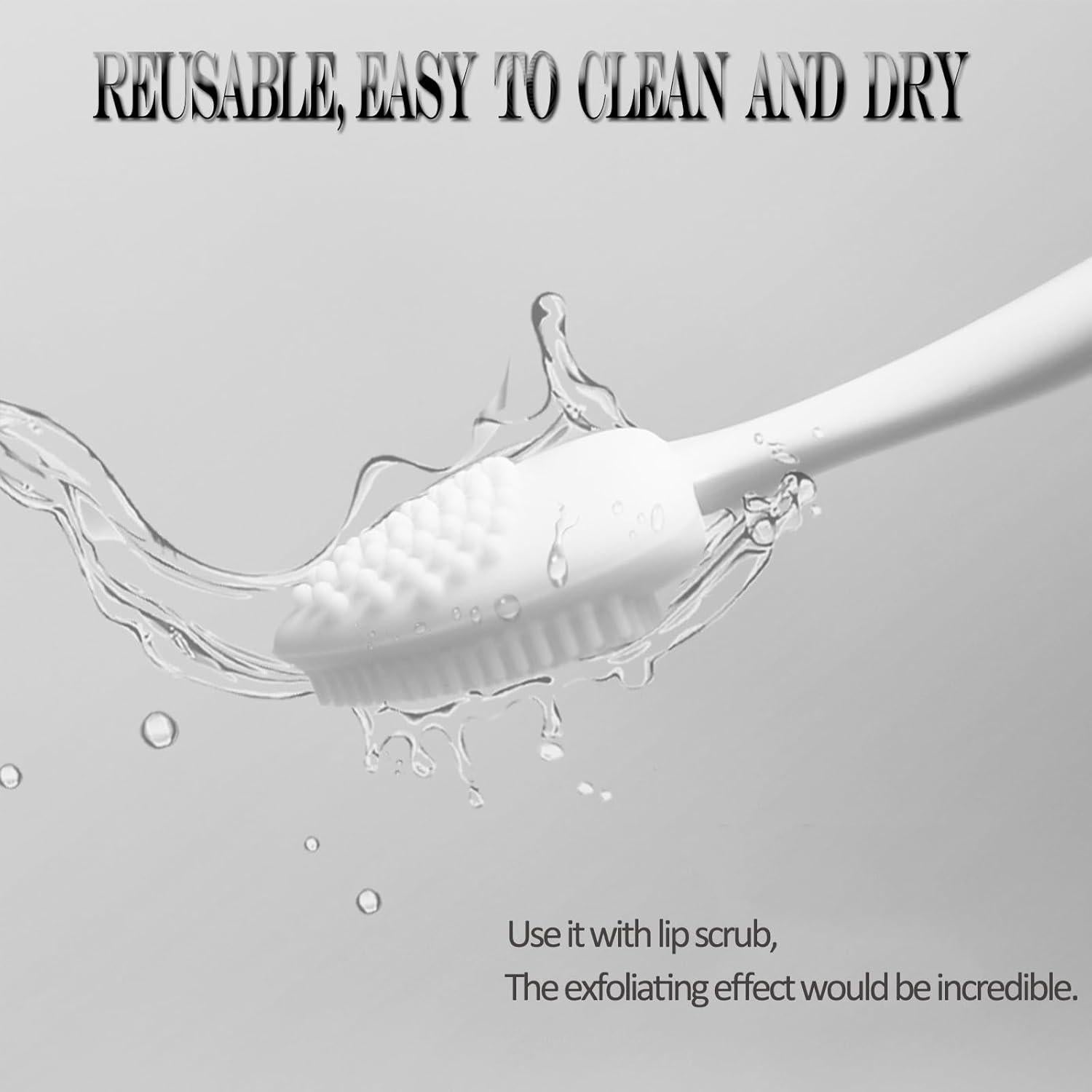 Cepillo Exfoliante de Silicona para Labios - 3 Colores