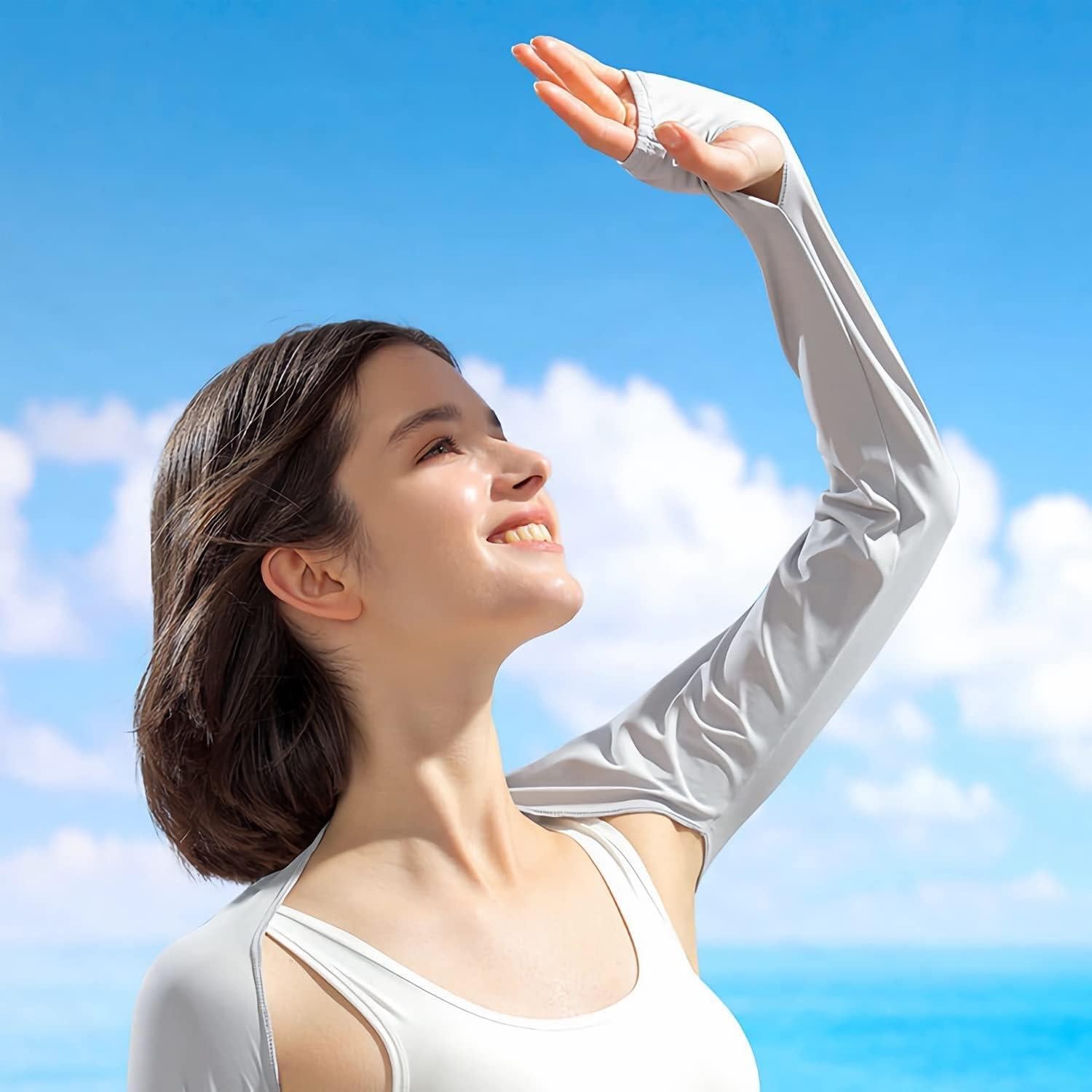 Mangas de Chal Refrigerantes JEONEKID UV para Mujeres - 4 Pzas