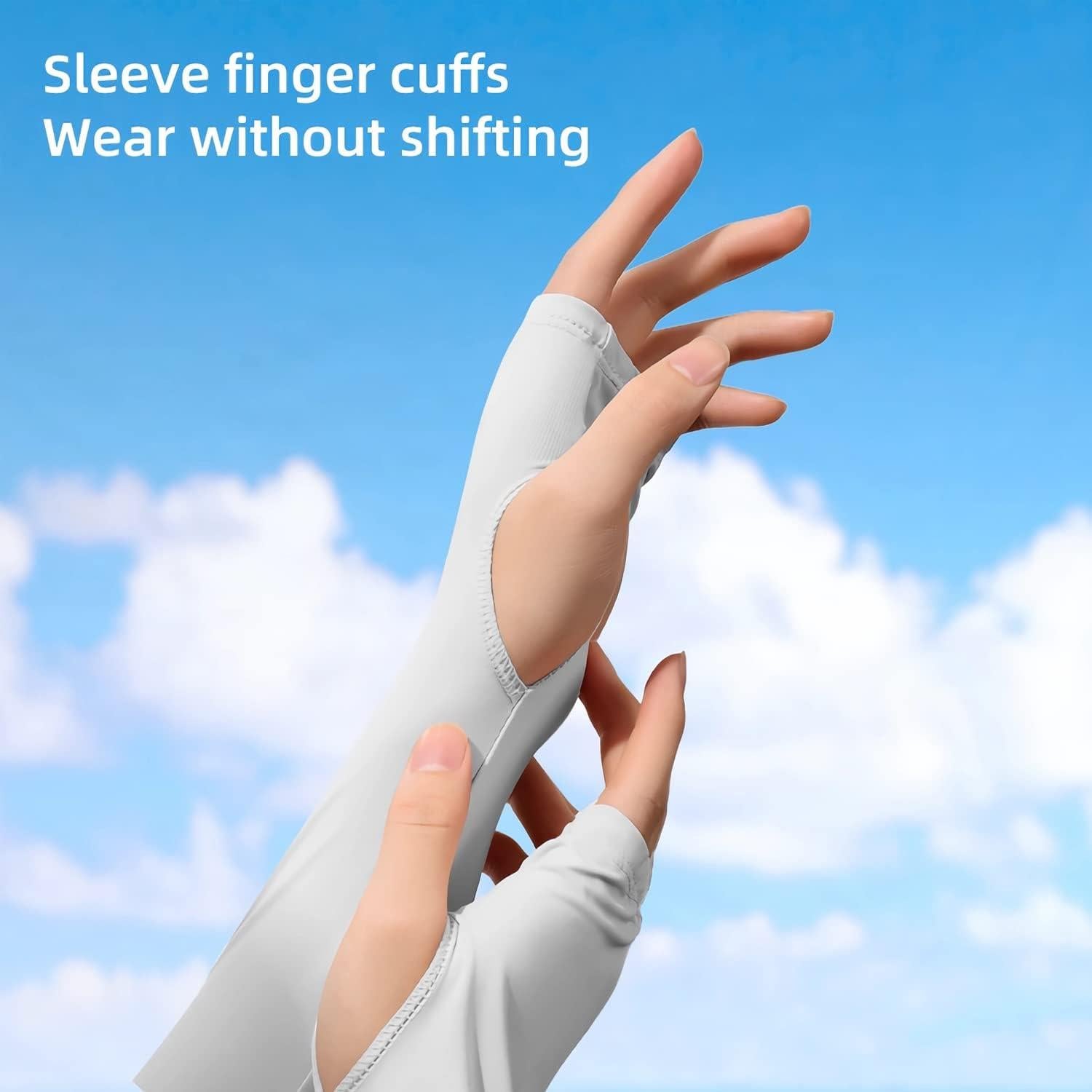 Mangas de Chal Refrigerantes JEONEKID UV para Mujeres - 4 Pzas