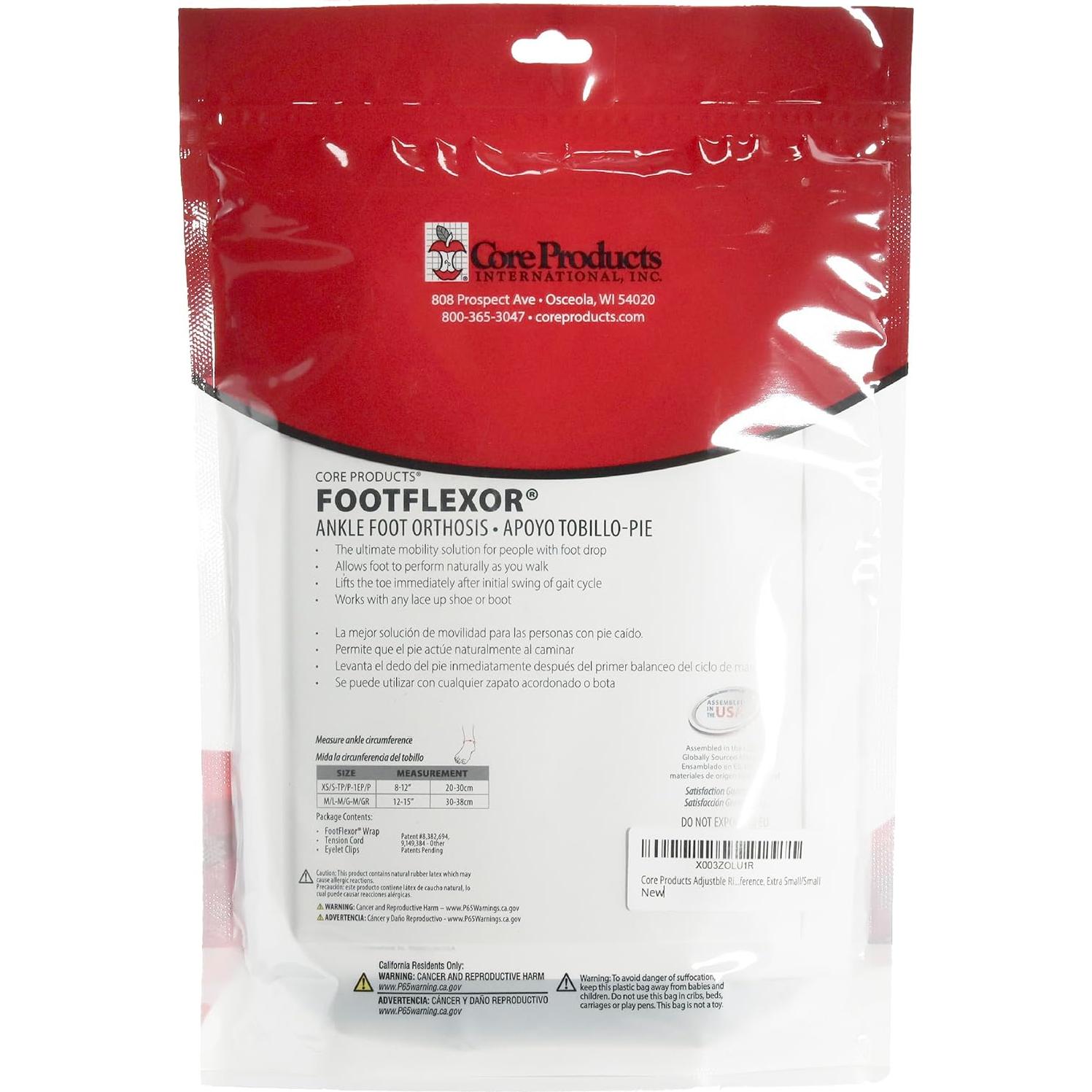 Soporte de Tobillo FootFlexor AFO Ajustable para Hombres y Mujeres