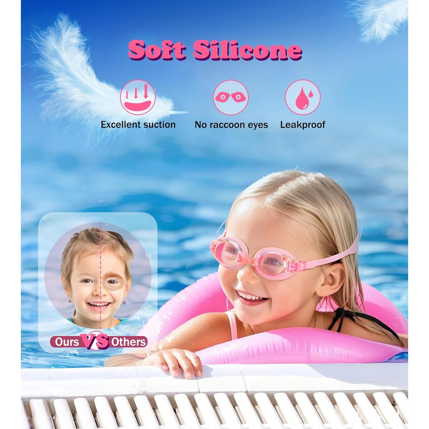 Gafas de Natación Aegend para Niños 4-16 Años Anti-Vaho UV