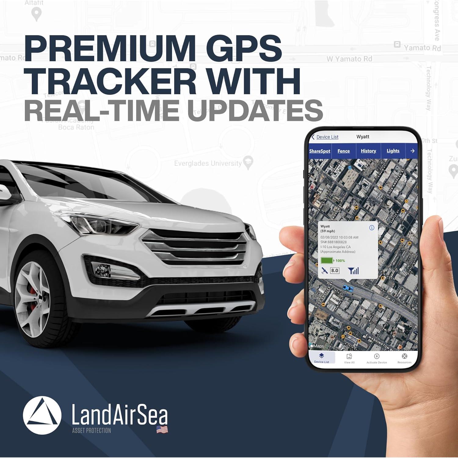 Rastreador GPS LandAirSea 54 Premium Magnético Resistente Agua