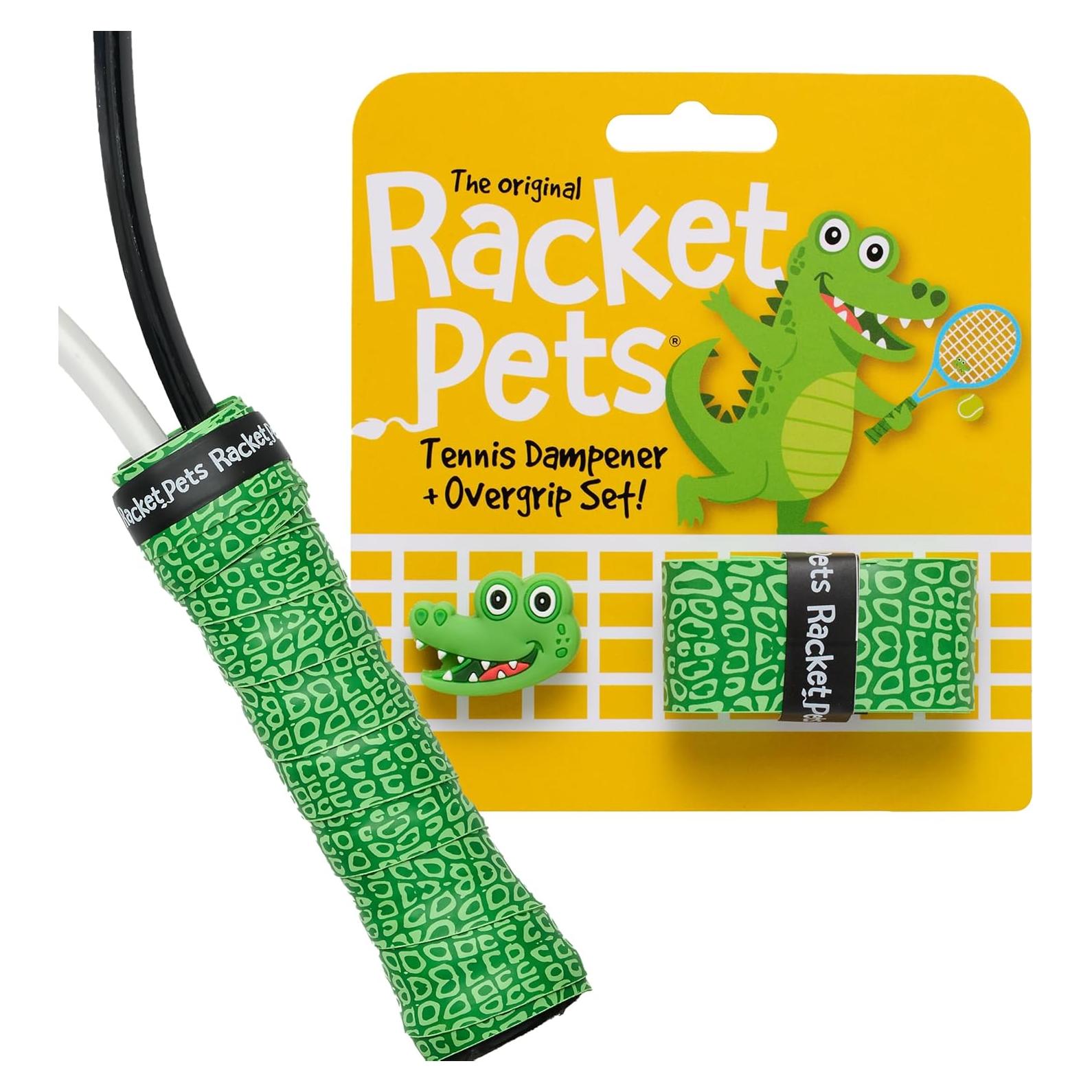 Dampener y Cinta de Overgrip Racket Pets Cocodrilo Tenis