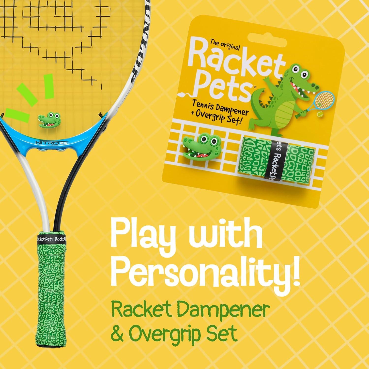 Dampener y Cinta de Overgrip Racket Pets Cocodrilo Tenis