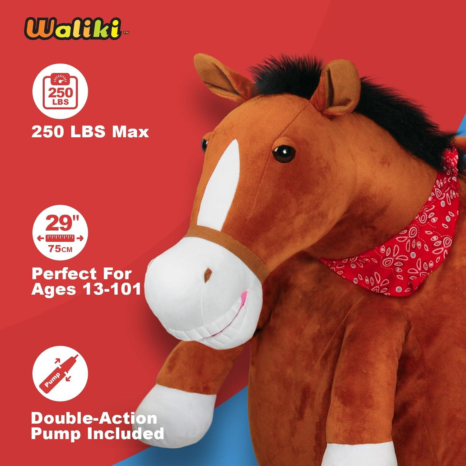 Bola Saltarina WALIKI Caballo para Adultos 13 a 101 Años