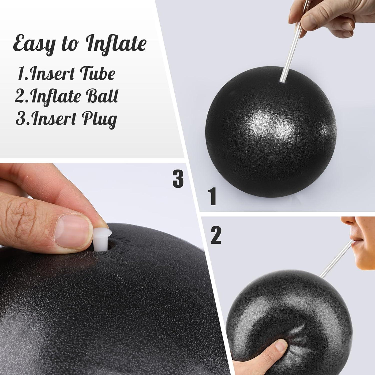 Pelota de Pilates Pimoys 22.86 cm PVC para Ejercicio y Yoga